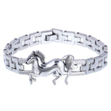 Stainless Steel Horse Charm Bracelet