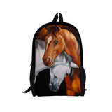 3D Horse Printed Backpack for Boys and Girls