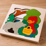 Wooden 3D Animals Puzzle Educational Toy