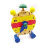 Wooden Clock Building Blocks Toy