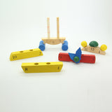 Wooden Clock Building Blocks Toy