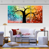 Color Therapy Tree Canvas