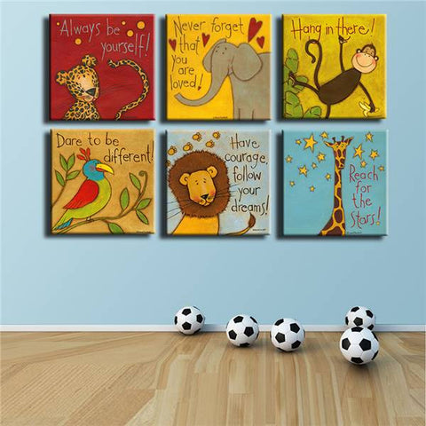 Always Remember You Are Loved - Kids Room Wall Canvas Set