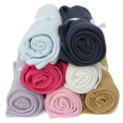 Happy Colors Super Soft Cotton Crochet Baby Blankets