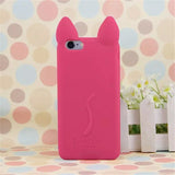 Fashion cartoon 3D koko cute Ear Cat Silicon soft Back Case Cover for iphone 5S 5 5G phone shell ASJK0212