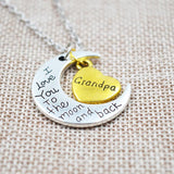 I Love You To The Moon And Back Grandma Necklace