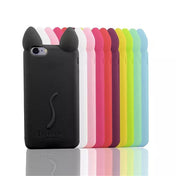 Fashion cartoon 3D koko cute Ear Cat Silicon soft Back Case Cover for iphone 5S 5 5G phone shell ASJK0212