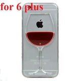 Red Wine Glass Case Cover For Apple iPhone