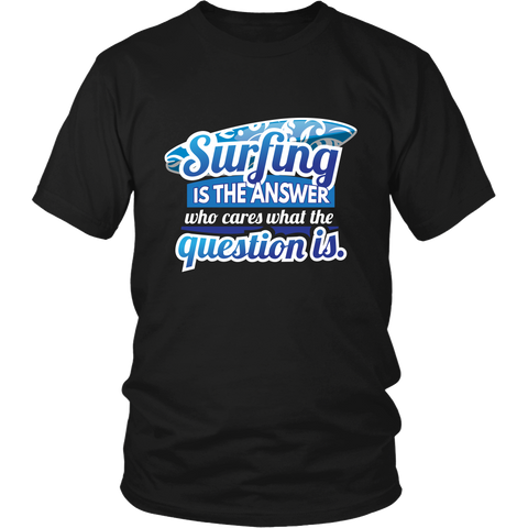 Surfing Is The Answer - Black