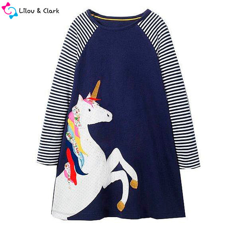 Cute Unicorn Girl's Dress