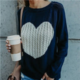 Women Casual Heart You Sweater