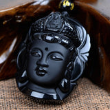 Obsidian Buddha Charm