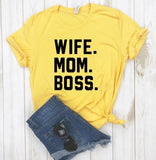 Mom Wife Boss Tee
