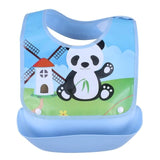 No Mess Waterproof Baby Bib with Food Catching Tray