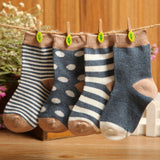 Stripes and Dots Baby Socks 4 pairs set