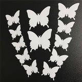Butterfly 3D Stickers - 12pcs