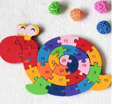 Double Sided Wooden Alphabet and Numbers Puzzle