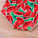 Summer Watermelon Jumpsuit For Baby Girls
