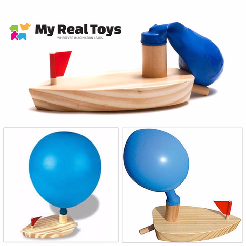 Blow And Sail Balloon Powered Boat For All Ages